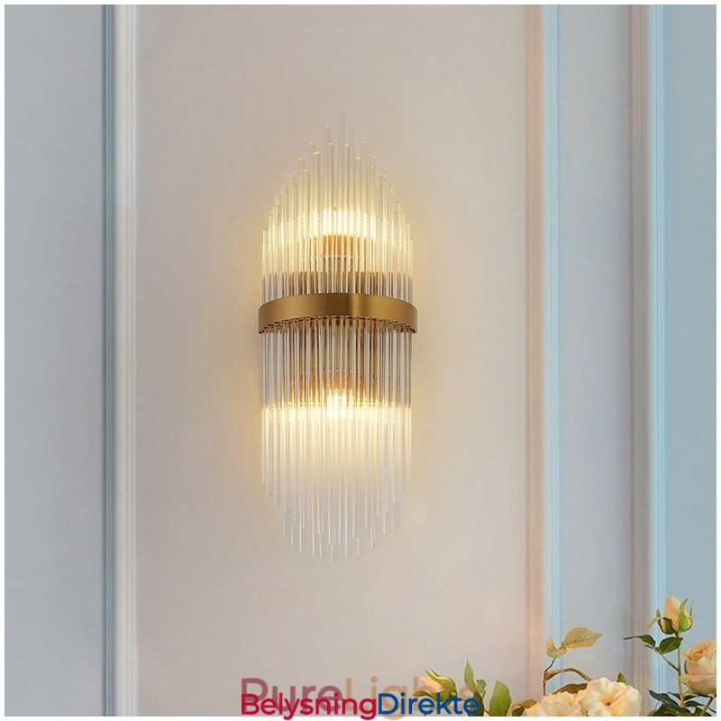Moderne Luksuriøs K9 Krystallvegglampe Med Krystallskjerm