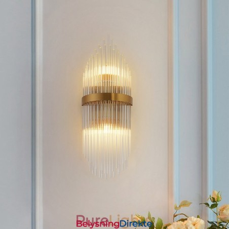 Moderne Luksuriøs K9 Krystallvegglampe Med Krystallskjerm