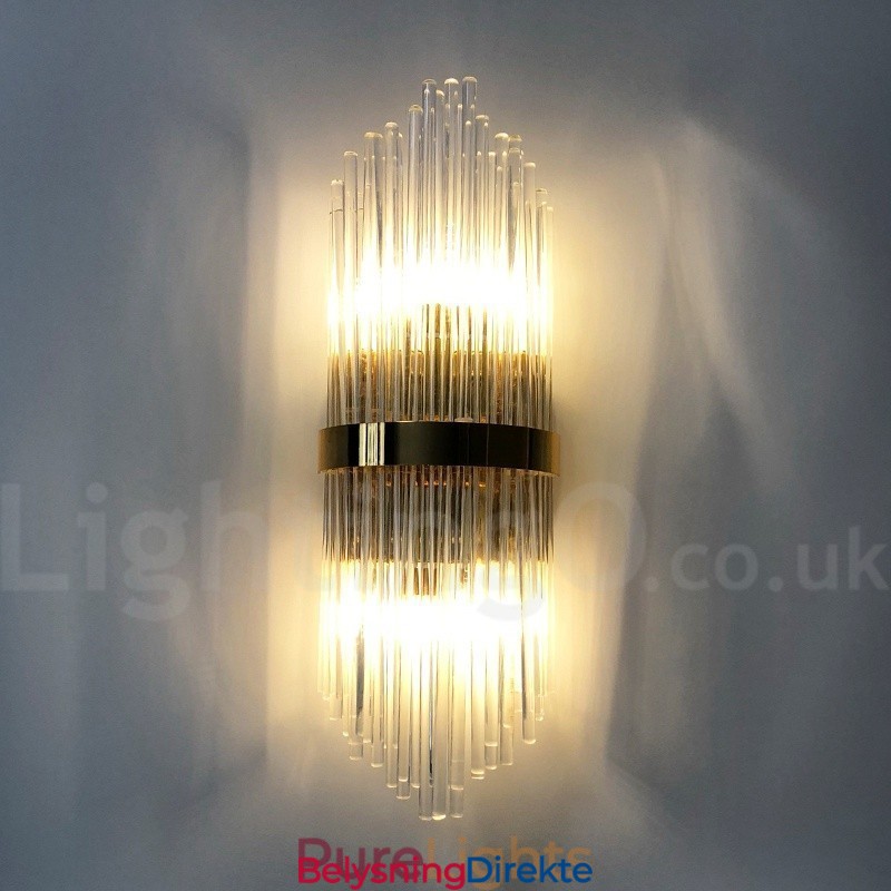 Moderne Luksuriøs K9 Krystallvegglampe Med Krystallskjerm