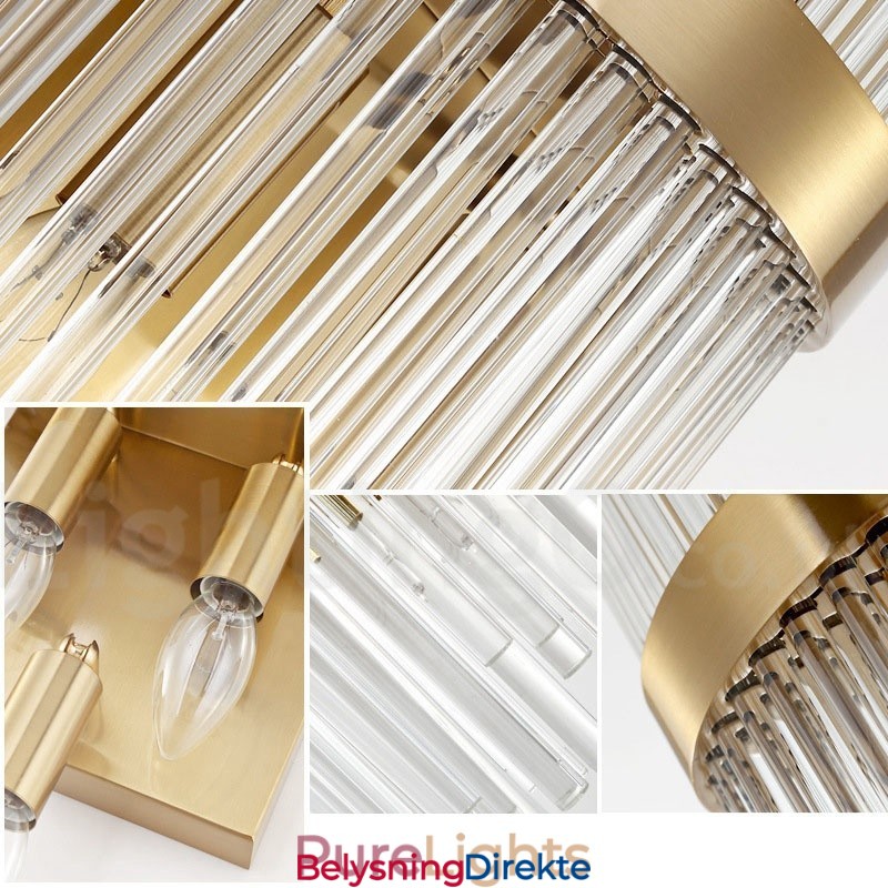 Moderne Luksuriøs K9 Krystallvegglampe Med Krystallskjerm