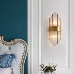Moderne Luksuriøs K9 Krystallvegglampe Med Krystallskjerm