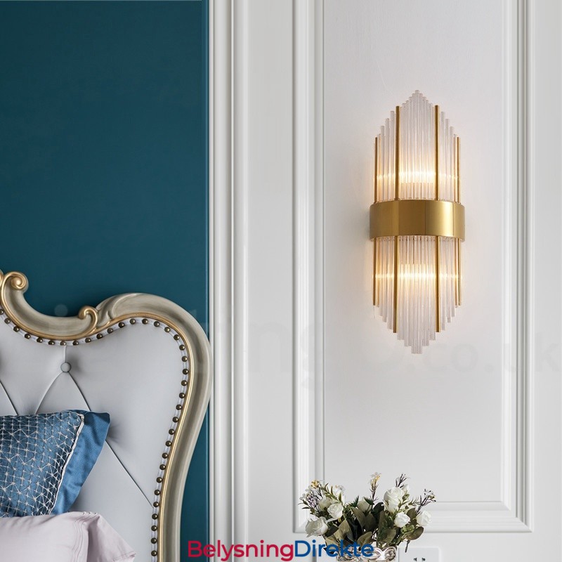 Moderne Luksuriøs K9 Krystallvegglampe Med Krystallskjerm