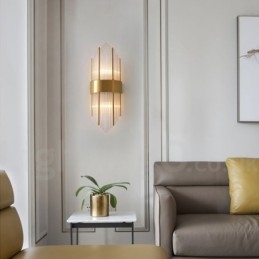 Moderne Luksuriøs K9 Krystallvegglampe Med Krystallskjerm