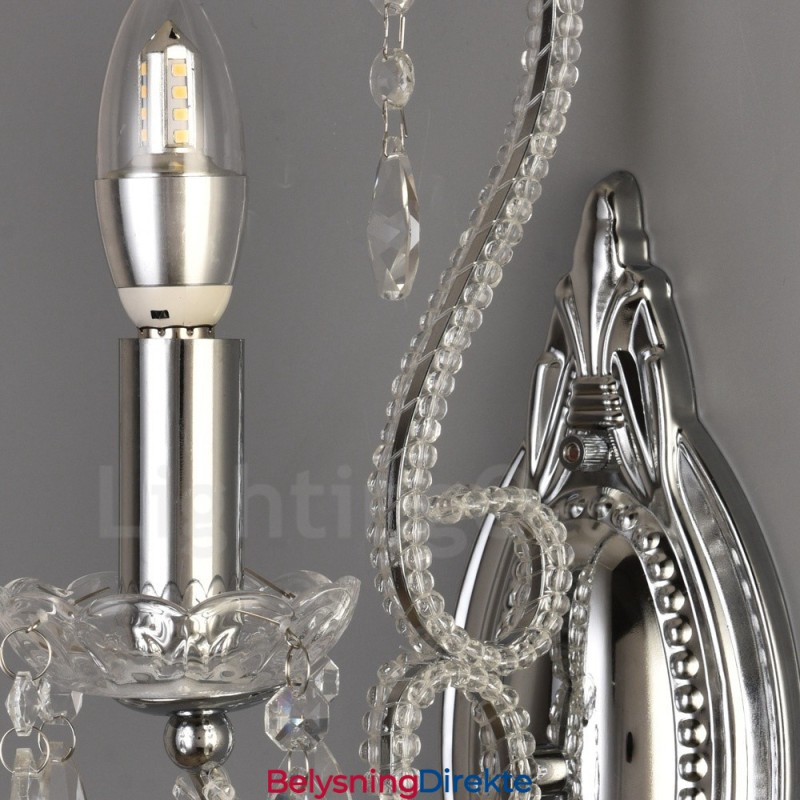 1 Lys Gullsvart Amerikansk Stil Krystallvegglampe Til Stue Spisestue Klesbutikk Kaffebutikk Hotell