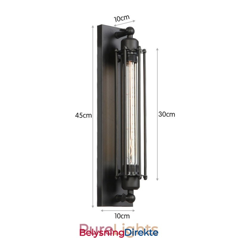 Svart Europa Retro Klesbutikk Restaurant Scene Dekorativ Kunst Vegglampe