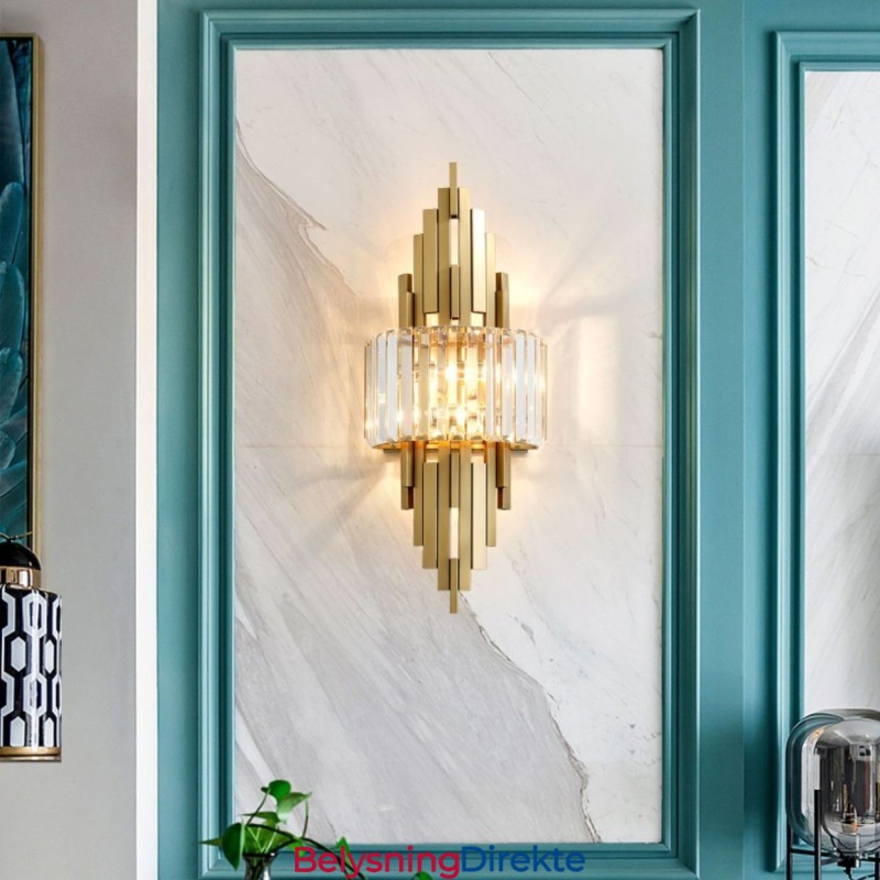 Postmoderne Luksuriøs Krystallvegglampe Stue Tv Bakgrunnsvegg Soverom Nattbordslampe