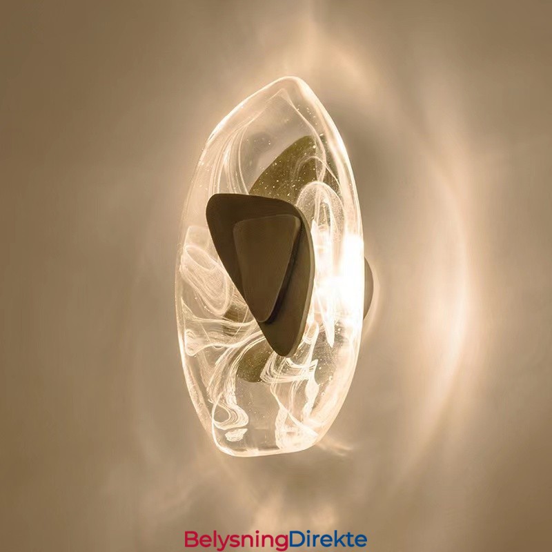 Nordisk Krystallvegglampe Stue Arbeidsrom Soverom Nattbord Midtgang Stue Bakgrunnsvegglampe