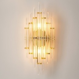 Hotelllampe Luksuriøs Krystall Vegglampe Postmoderne Personlighet Stue Gang Inngang Bakgrunn Vegglampe Soverom Nattbord Dekorative Lampetter