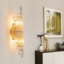 Hotelllampe Luksuriøs Krystall Vegglampe Postmoderne Personlighet Stue Gang Inngang Bakgrunn Vegglampe Soverom Nattbord Dekorative Lampetter