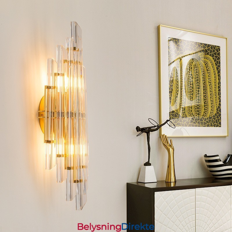 Hotelllampe Luksuriøs Krystall Vegglampe Postmoderne Personlighet Stue Gang Inngang Bakgrunn Vegglampe Soverom Nattbord Dekorative Lampetter
