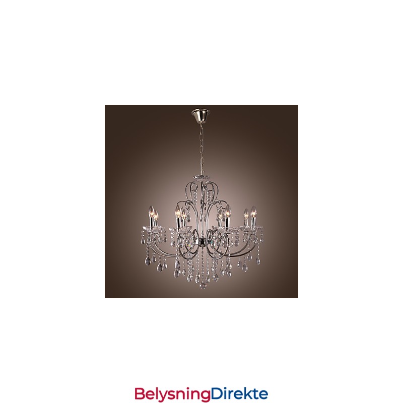 Tradisjonell Klassisk Krystallkrone I Metall