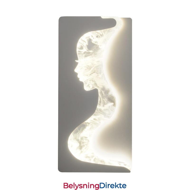 Innendørs Nydelige Jenter Vendt Mot Venstre Høyre Vegglampe