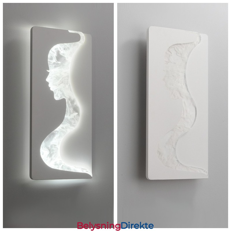 Innendørs Nydelige Jenter Vendt Mot Venstre Høyre Vegglampe