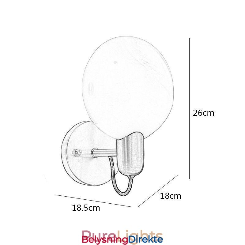 Marmorvegglampe Korridor Vegglampe Rom Bad Vegglamper