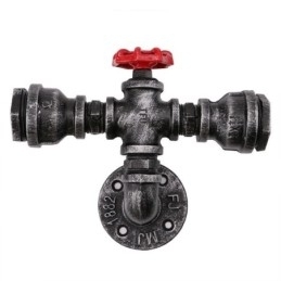 Vintage Retro Vannrør Industriell Vegglampe