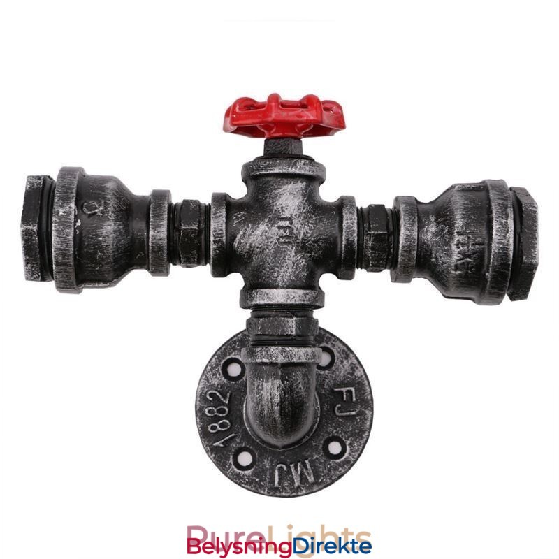 Vintage Retro Vannrør Industriell Vegglampe