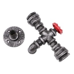 Vintage Retro Vannrør Industriell Vegglampe