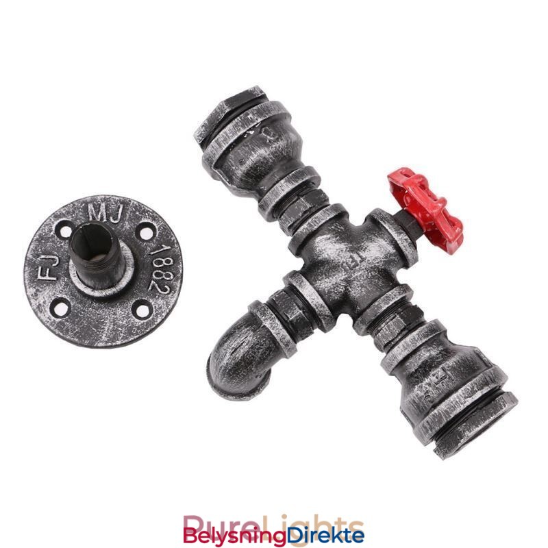 Vintage Retro Vannrør Industriell Vegglampe