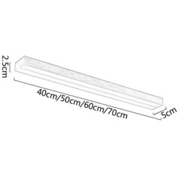 Moderne Speilfrontlampe Vegglampe Akryl Bad Sminkebelysning