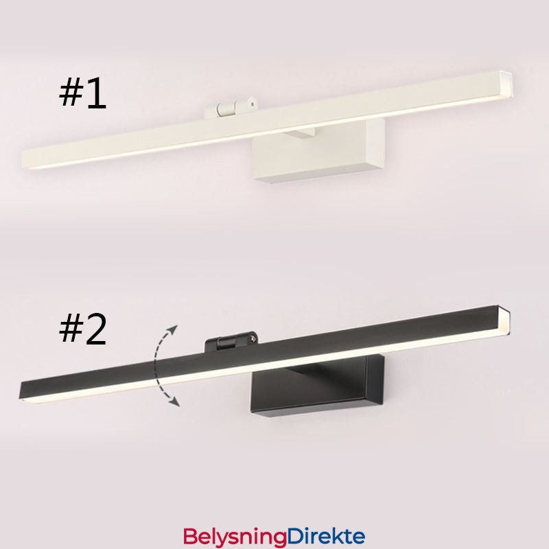 Nordisk Stil Speilfrontlampe Vinkeljusterbar Vegglampe Baderom
