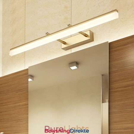 Speilfrontlys Akryl Strekkbar Vegglampe Toalettrom Korridor