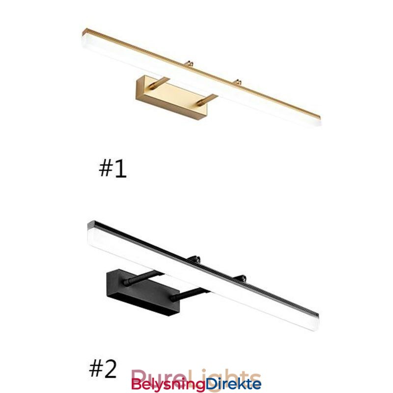 Speilfrontlys Akryl Strekkbar Vegglampe Toalettrom Korridor