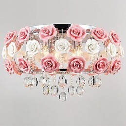 Landlig Krystall Galvanisert Metall Innfelt Montering