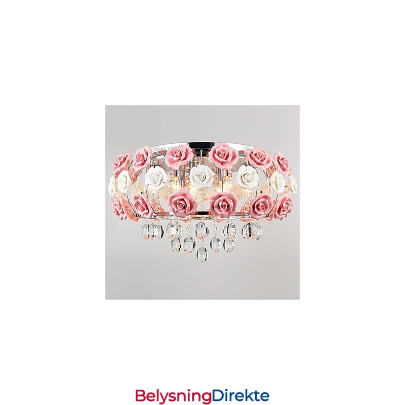 Landlig Krystall Galvanisert Metall Innfelt Montering