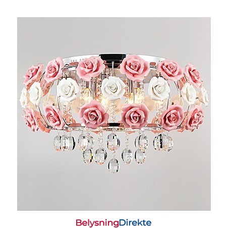 Landlig Krystall Galvanisert Metall Innfelt Montering