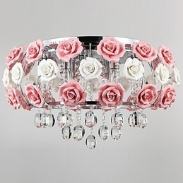 Landlig Krystall Galvanisert Metall Innfelt Montering