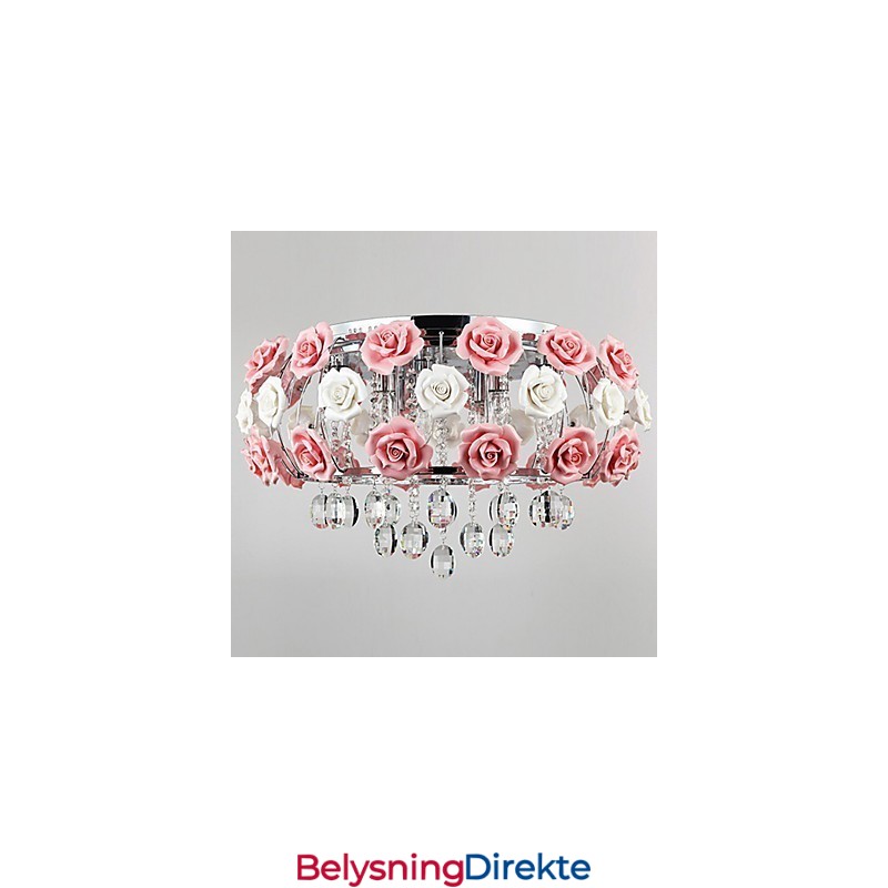 Landlig Krystall Galvanisert Metall Innfelt Montering