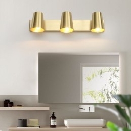 Nordisk Messing Speilfrontlampe Med Spotlight