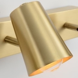 Nordisk Messing Speilfrontlampe Med Spotlight