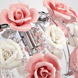 Landlig Krystall Galvanisert Metall Innfelt Montering