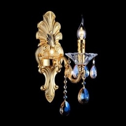 Europeisk Vegglampe Luksuriøs Vegglampe Krystalldråpedekorasjonslampe Nattbordsbelysning