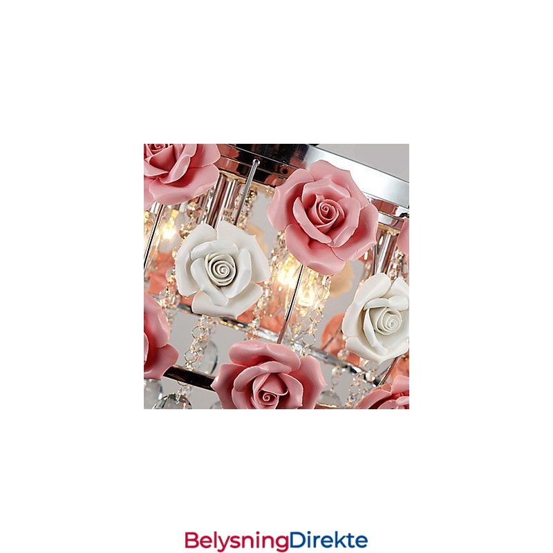 Landlig Krystall Galvanisert Metall Innfelt Montering