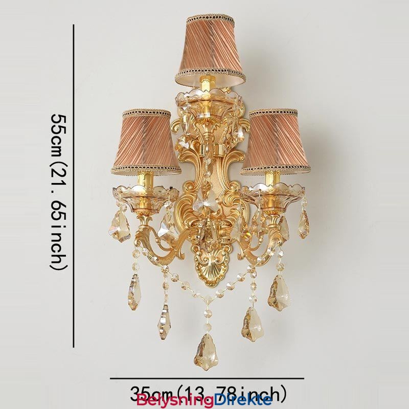 Luksuriøs Vegglampe Elegant Vegglampe Dekorasjonslampe Nattbordsbelysning