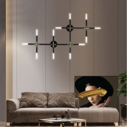 Vegglampe Skjøting Varmhvit Kreativ Vegglampe Gjør-Det-Selv Kombinasjonslampe