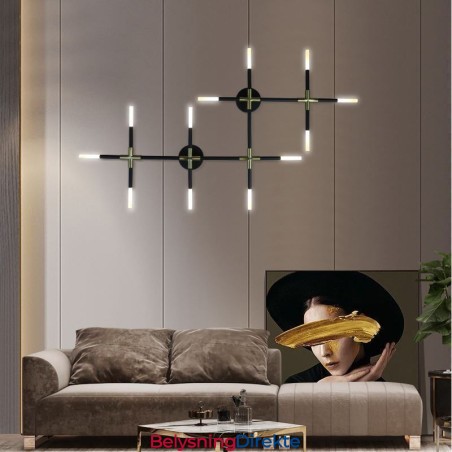 Vegglampe Skjøting Varmhvit Kreativ Vegglampe Gjør-Det-Selv Kombinasjonslampe