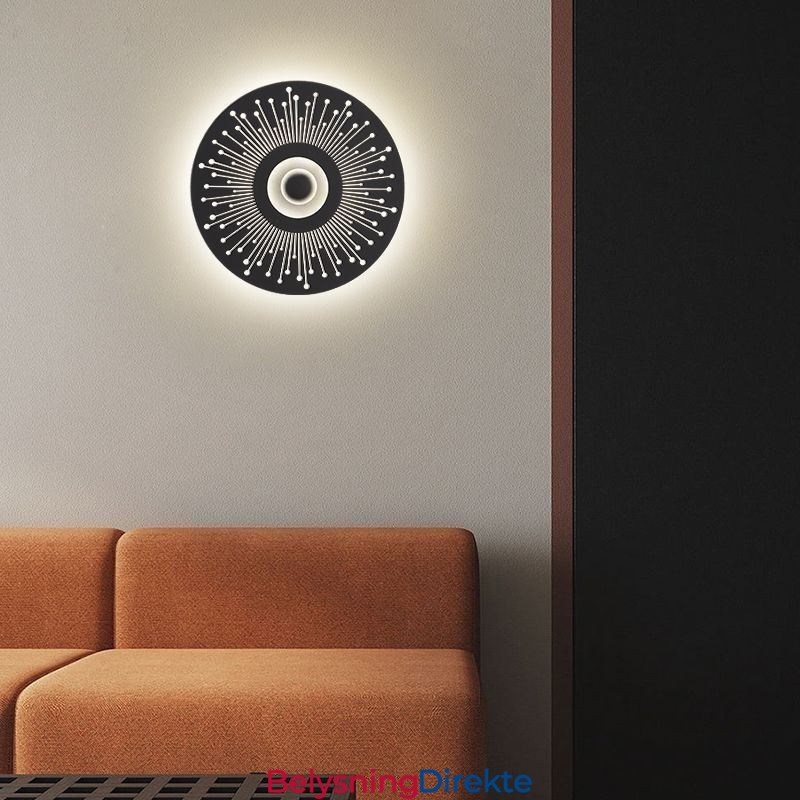 Vegglampe I Nordisk, Helkobber, Hul, Rund Vegglampe