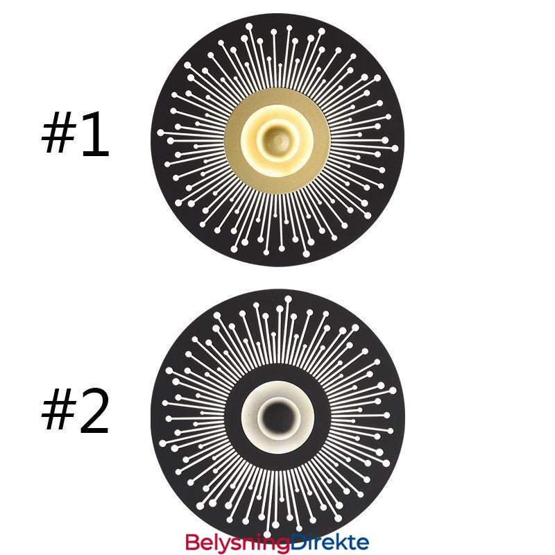 Vegglampe I Nordisk, Helkobber, Hul, Rund Vegglampe