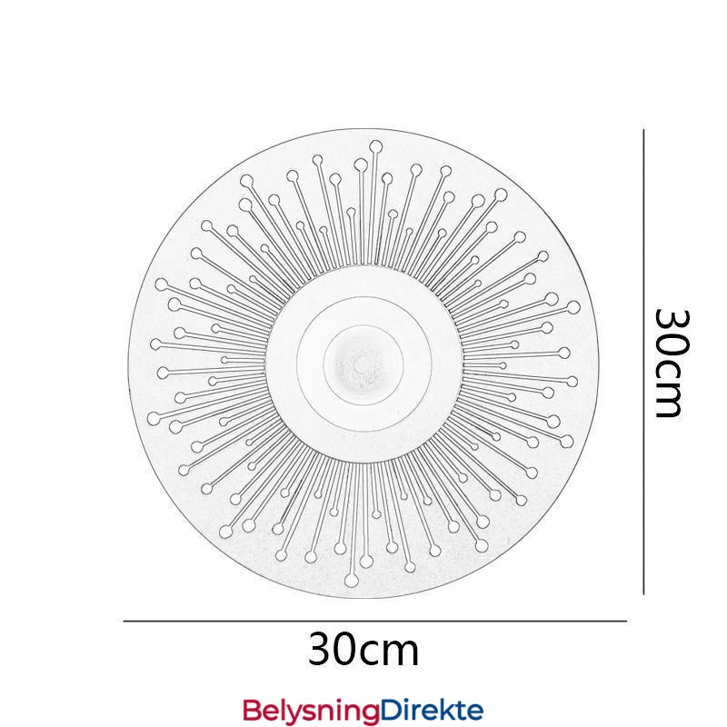 Vegglampe I Nordisk, Helkobber, Hul, Rund Vegglampe