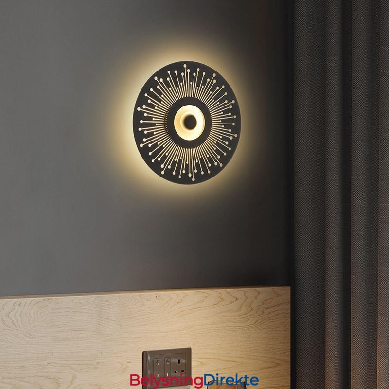 Vegglampe I Nordisk, Helkobber, Hul, Rund Vegglampe