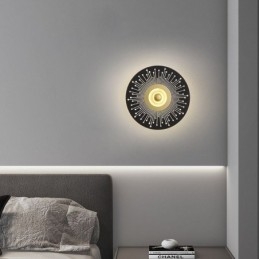 Vegglampe I Nordisk, Helkobber, Hul, Rund Vegglampe