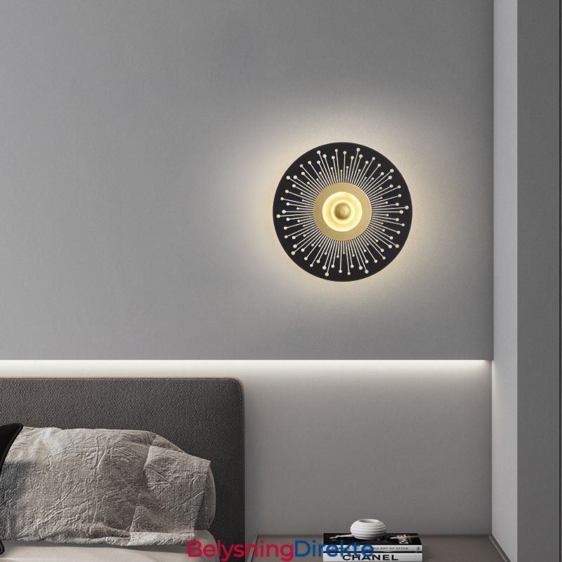 Vegglampe I Nordisk, Helkobber, Hul, Rund Vegglampe