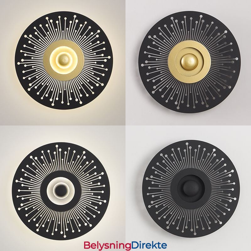 Vegglampe I Nordisk, Helkobber, Hul, Rund Vegglampe