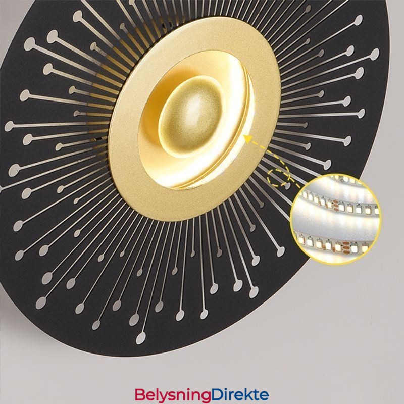 Vegglampe I Nordisk, Helkobber, Hul, Rund Vegglampe