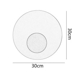 Nordisk Vegglampe Svart Gull Rund Vegglampe I Helkobber