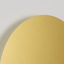 Nordisk Vegglampe Svart Gull Rund Vegglampe I Helkobber