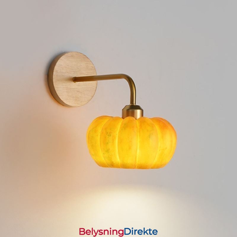 Gresskarvegglampe Japansk Retro Vegglampe